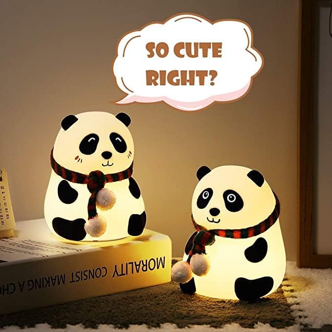 Panda LED Night Light - Rechargeable Color Changing Lamp for Kids